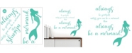 Brewster Home Fashions Always Be A Mermaid Wall Quote